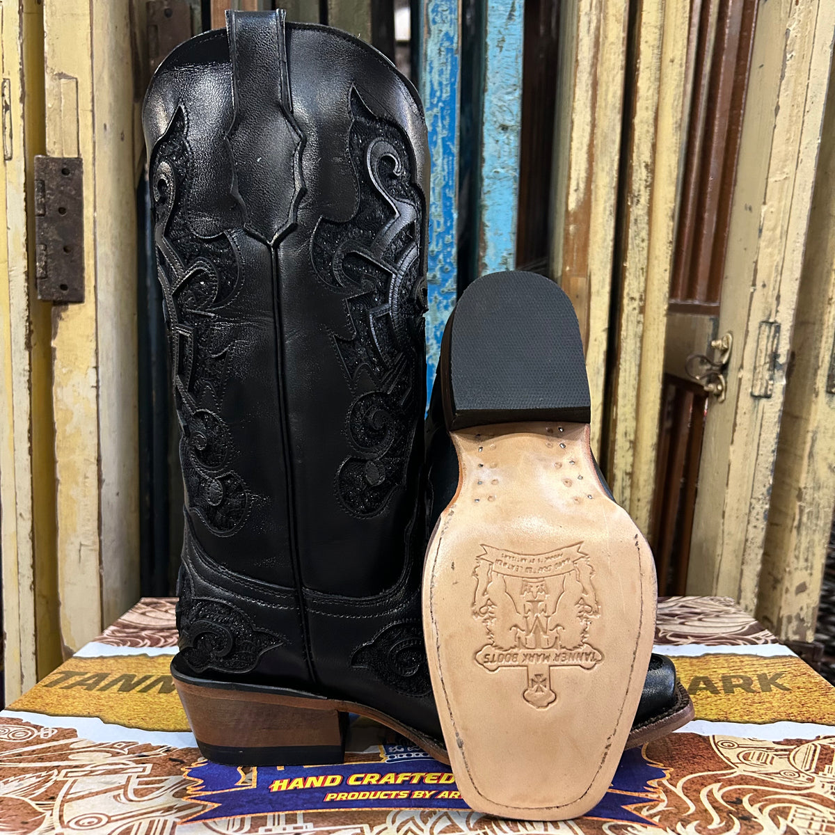 Tanner Mark Jane Women’s Black Shimmer Boots