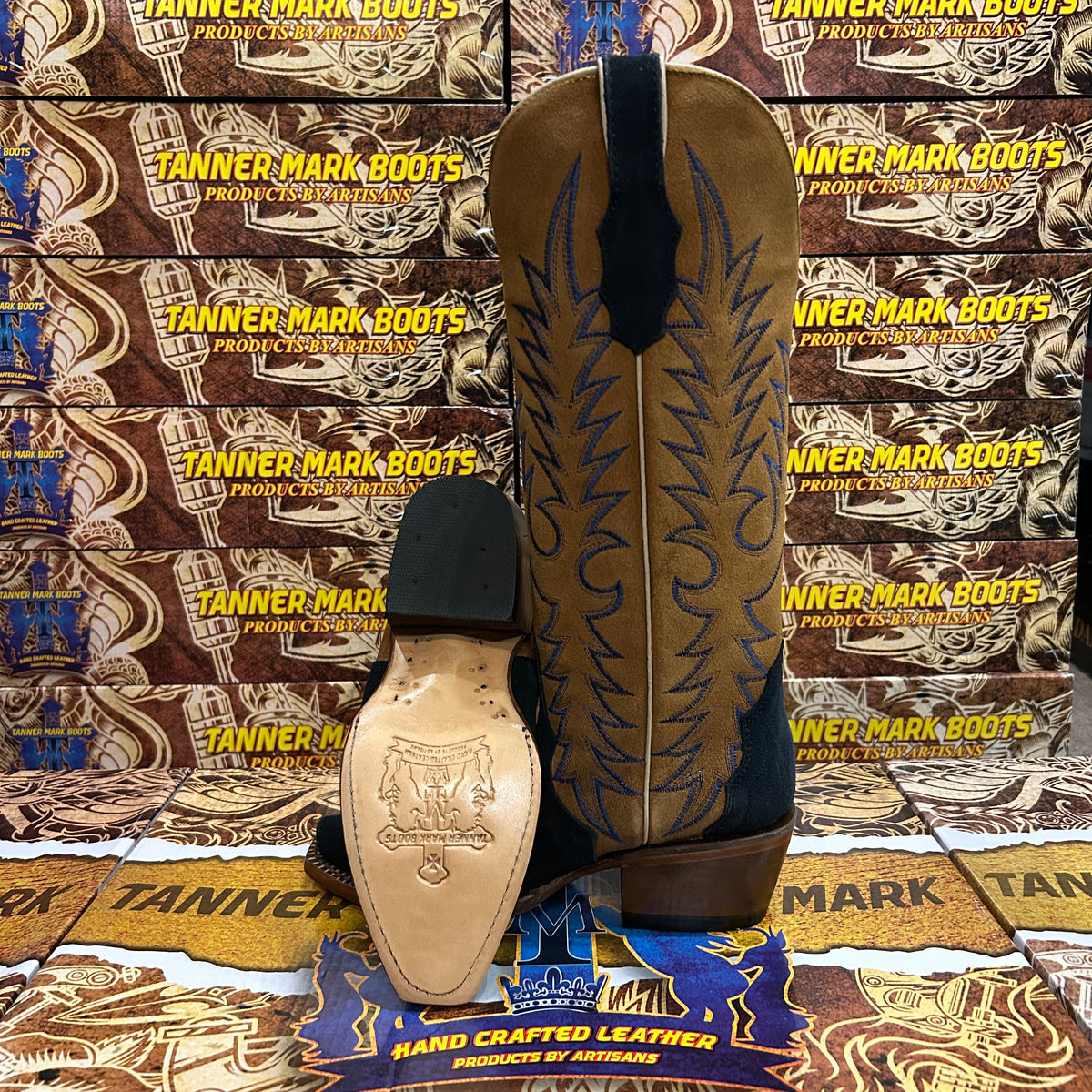 Tanner Mark Auburn Women’s Triad Navy Blue Suede Boots