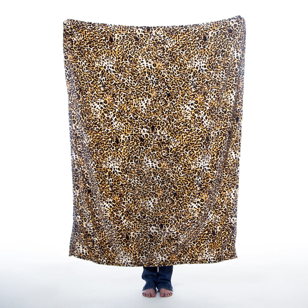 Leopard Plush Travel Blanket