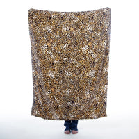 Leopard Plush Travel Blanket