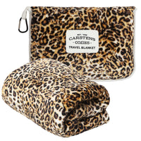 Leopard Plush Travel Blanket