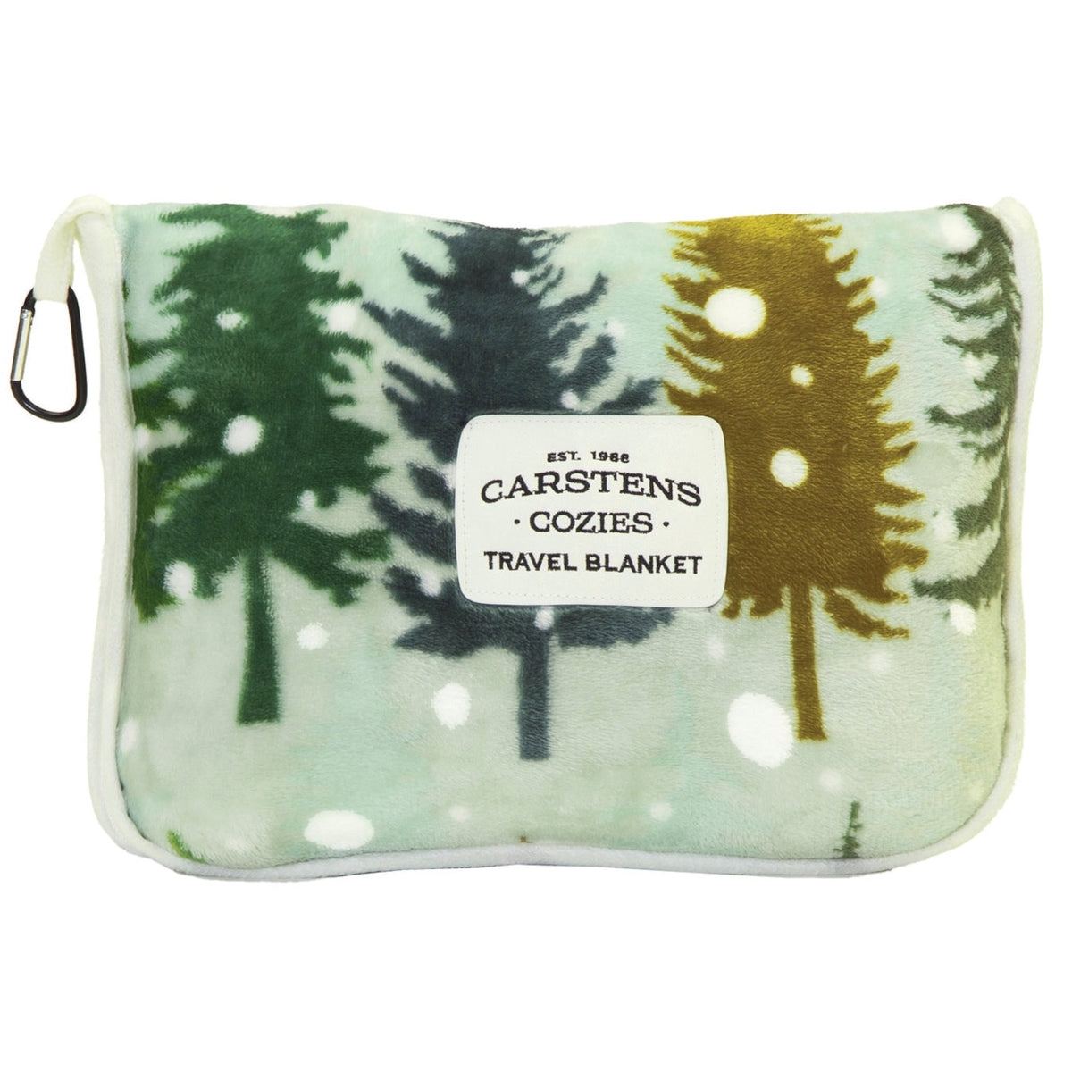 Snowflake Forest Plush Travel Blanket