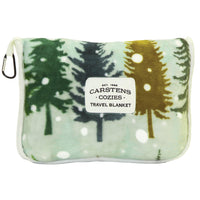 Snowflake Forest Plush Travel Blanket