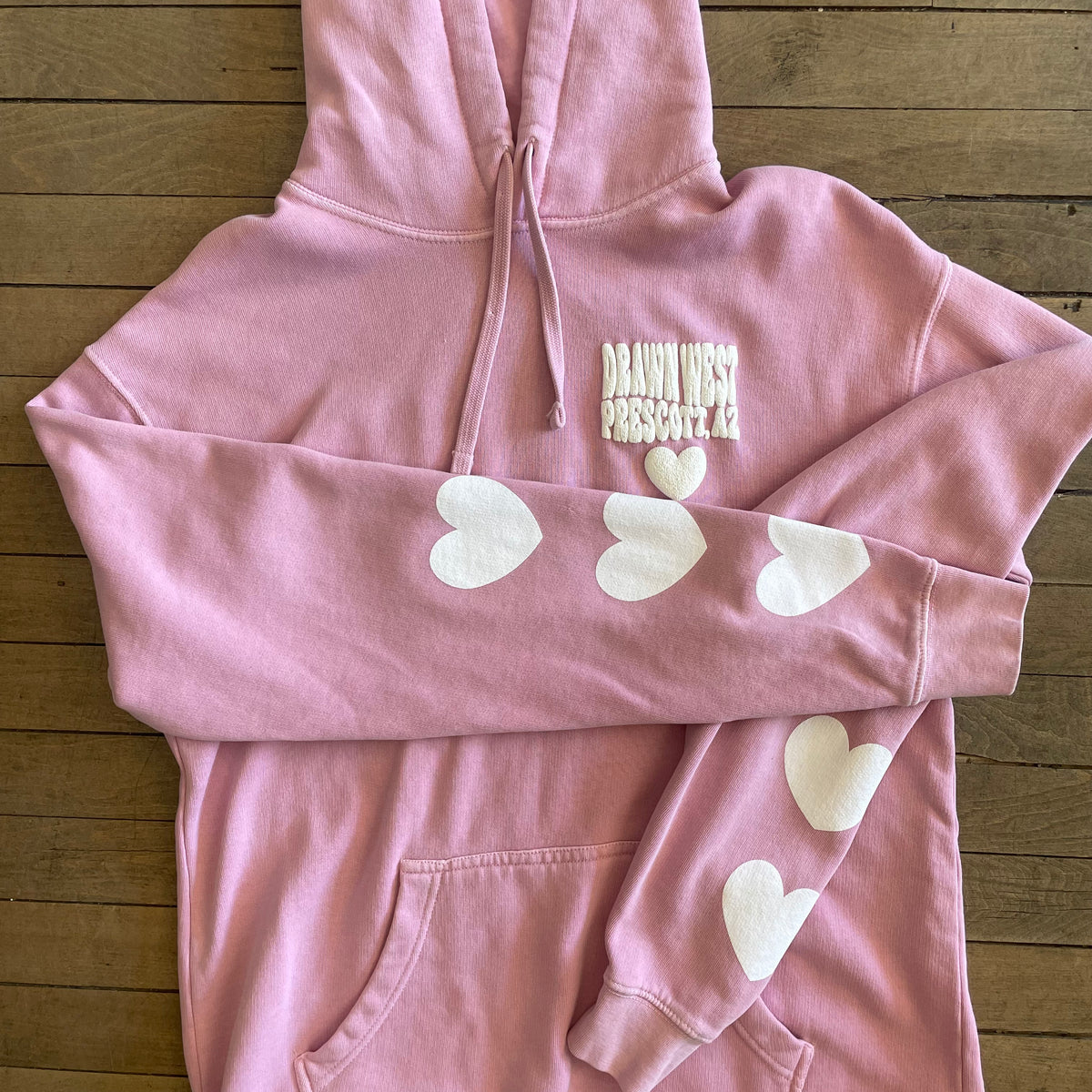Pink Heart Drawn West Sweatshirt