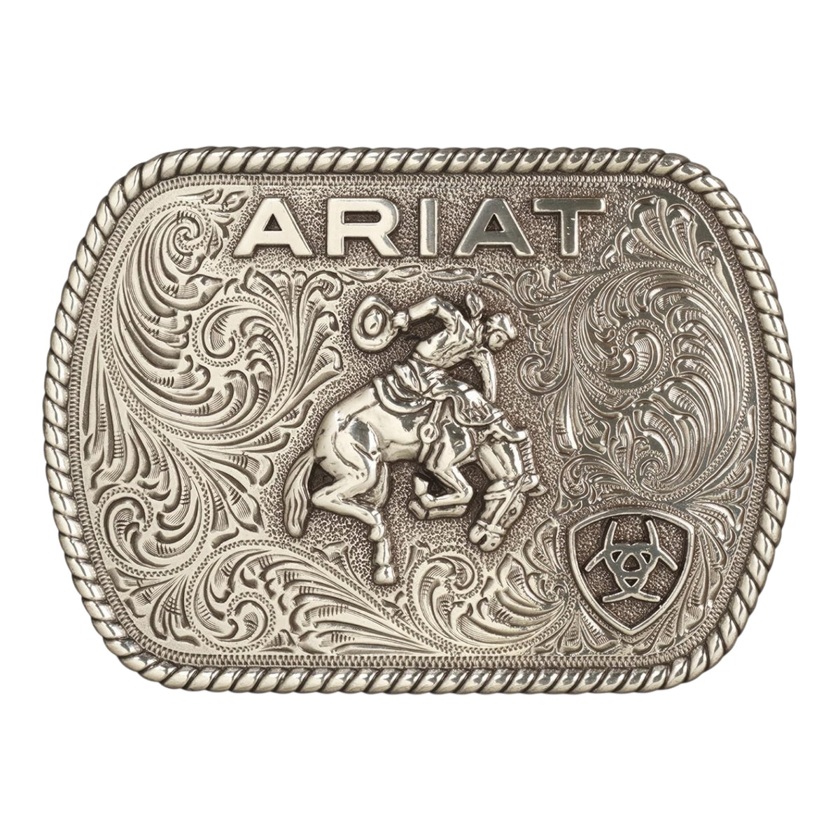 Ariat Rectangle Vintage Saddle Bronc Buckle
