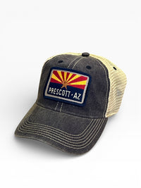 Prescott Arizona Flag Patch Mesh SnapBack Baseball Cap