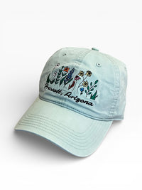 Embroidered Flower Field Prescott Arizona Baseball Cap