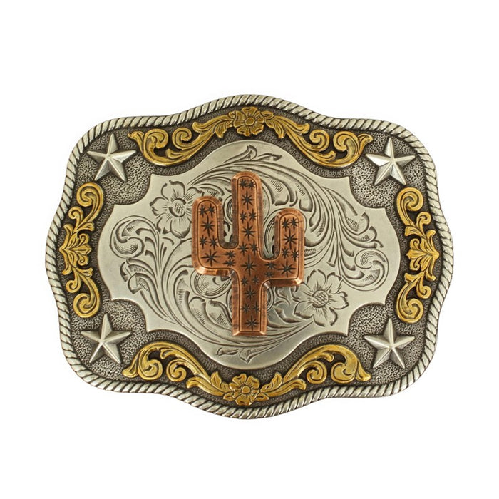 Men's Nocona Rope Edge Copper Cactus Buckle