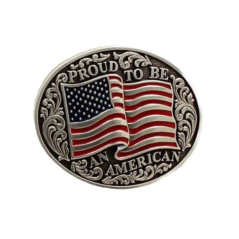 Nocona Kid’s 'Proud To Be An American' Flag Buckle