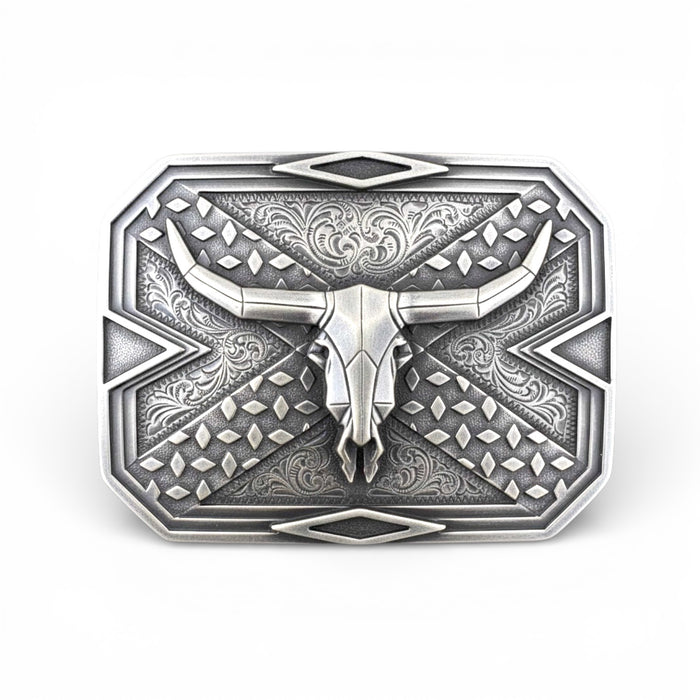 Nocona Men's Metal Steer Skull Buckle