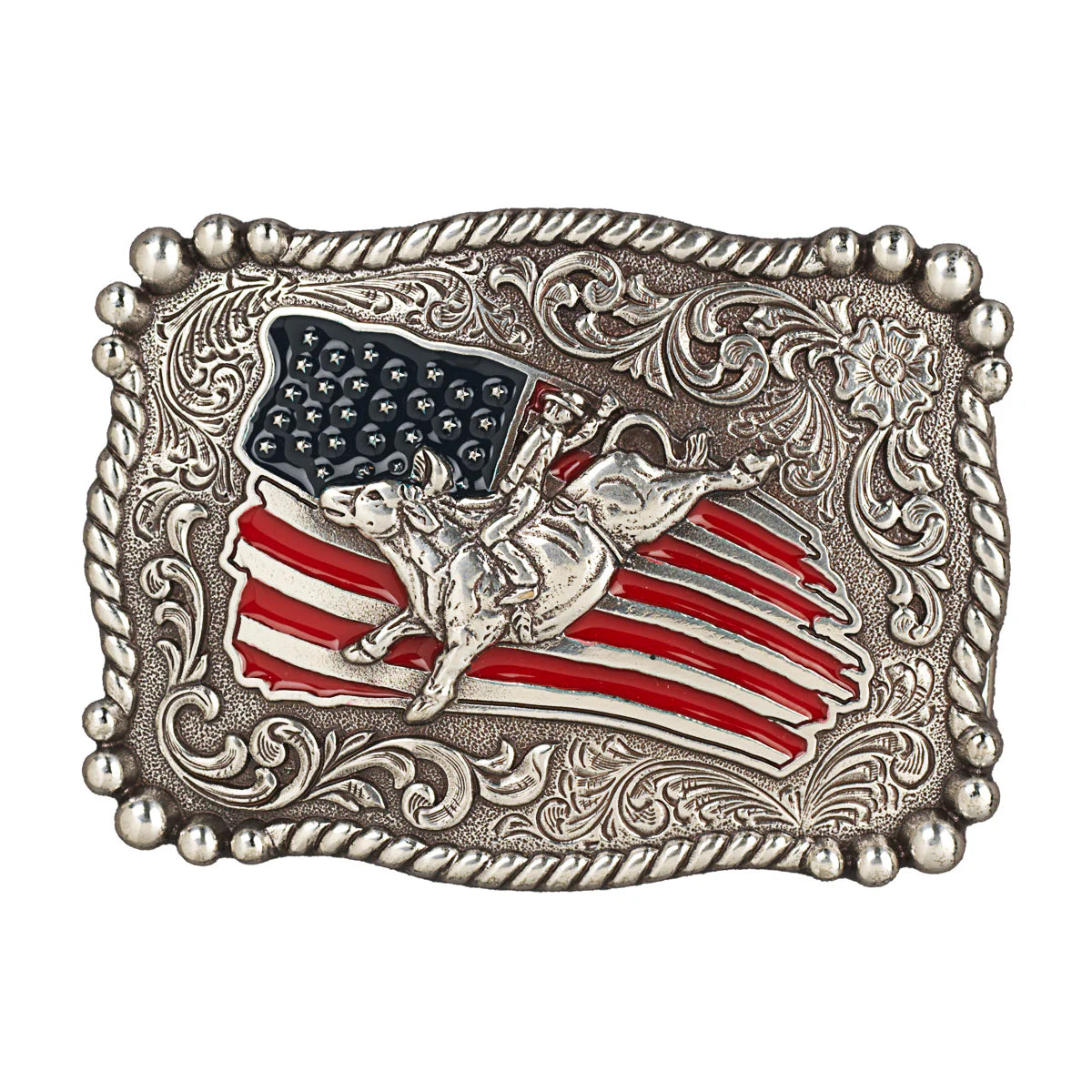 Nocona Kid’s Bull Rider With American Flag Buckle
