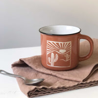 Orange Desert Camp Mugs