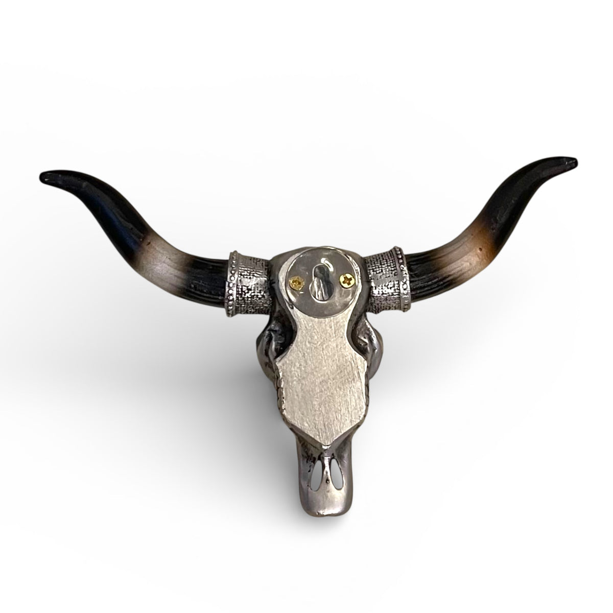 Silver Tooled Longhorn Decor