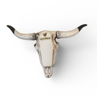 Faux Carved Cow Skull