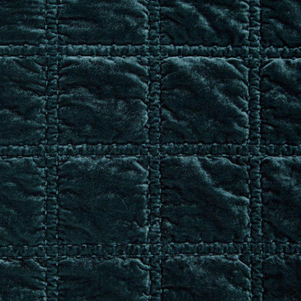 Faux Silk Velvet Stitch Throw