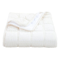 Faux Silk Velvet Stitch Throw