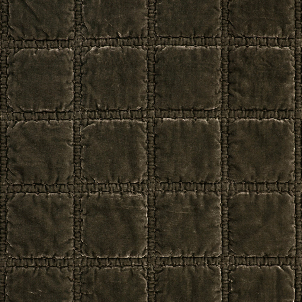 Faux Silk Velvet Stitch Throw