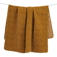 Faux Silk Velvet Stitch Throw