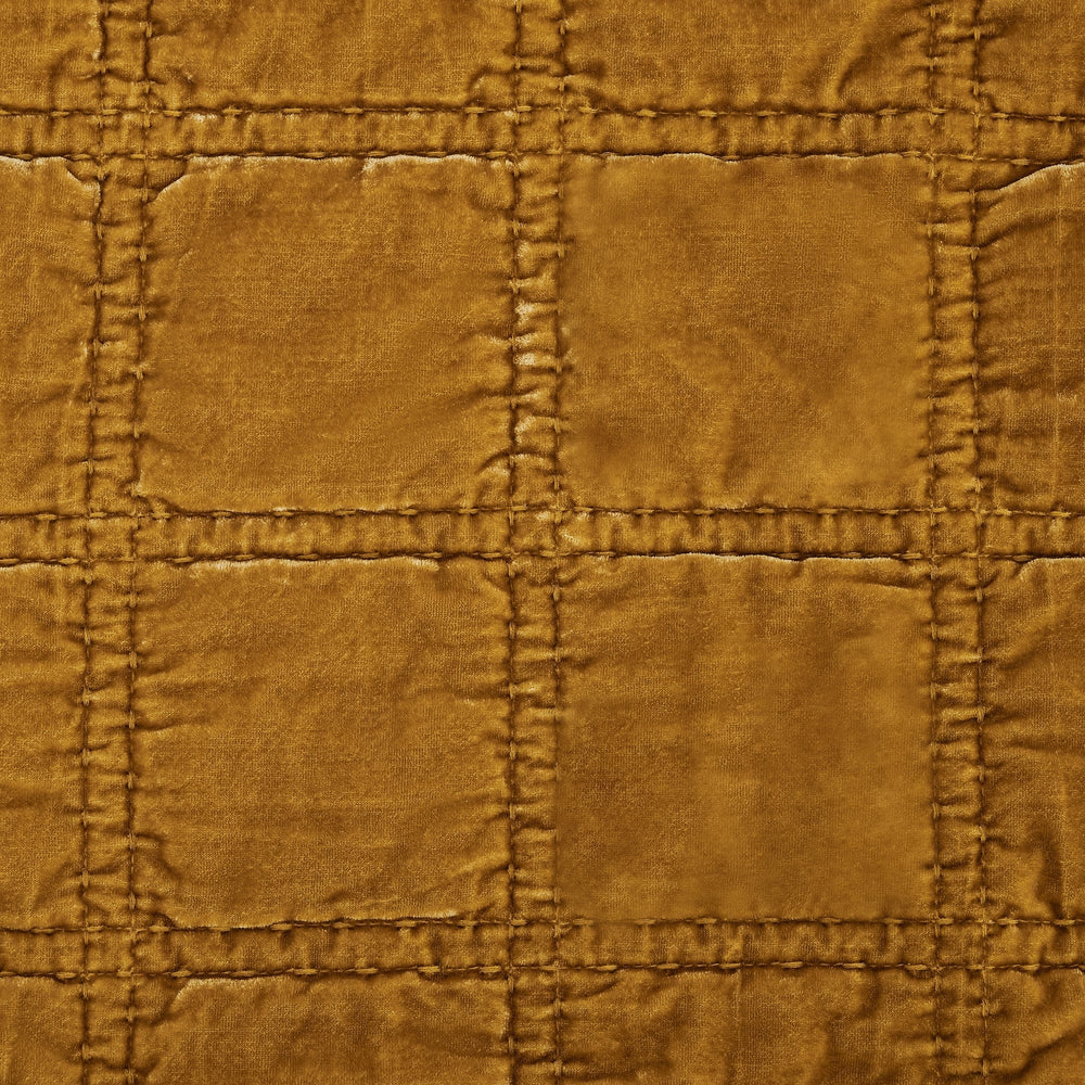 Faux Silk Velvet Stitch Throw