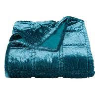 Faux Silk Velvet Stitch Throw