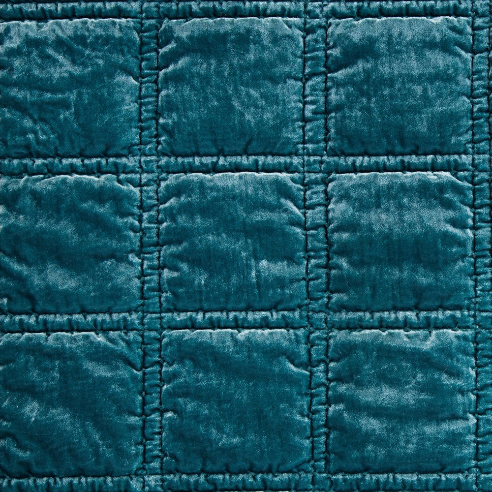 Faux Silk Velvet Stitch Throw