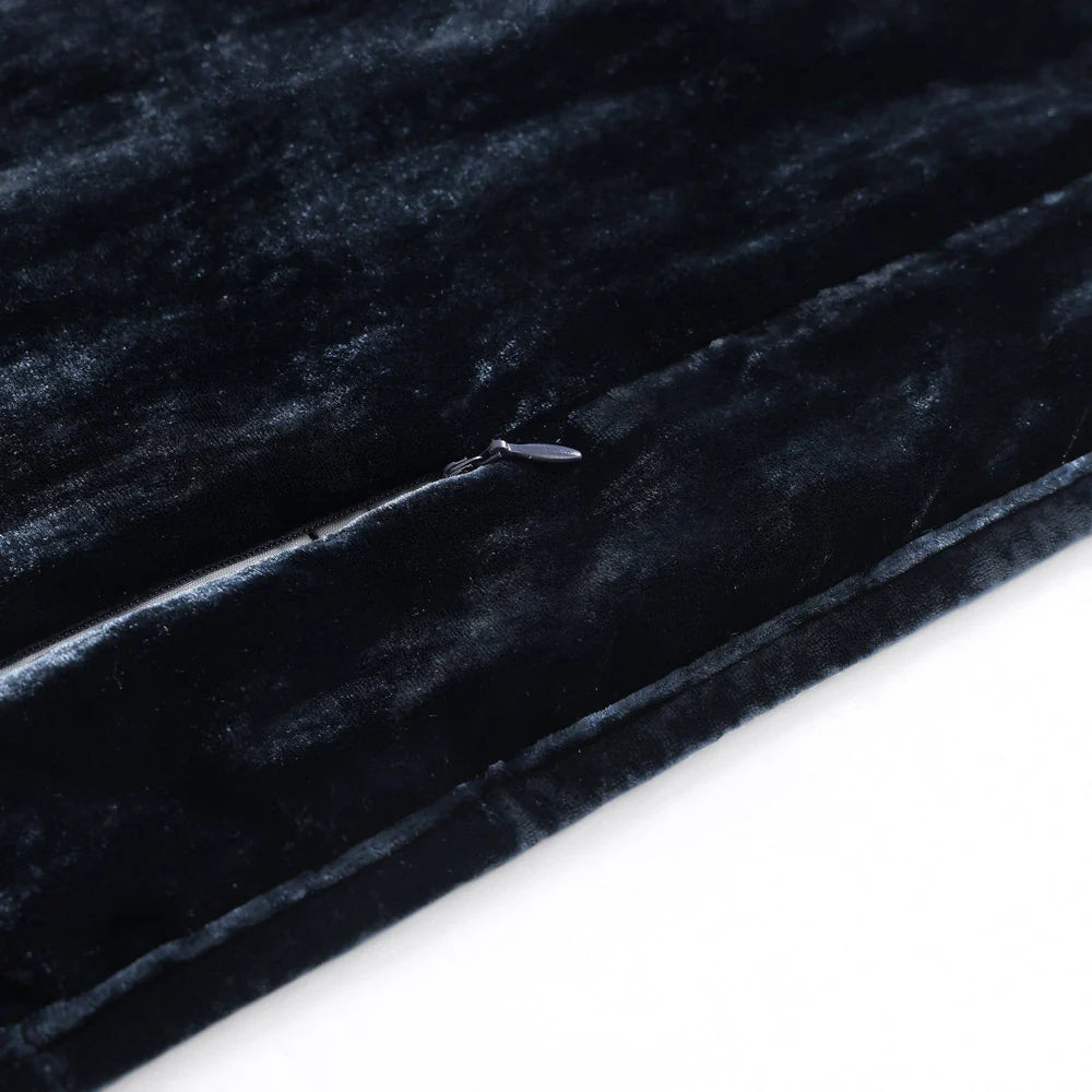 Faux Silk Velvet Quilt Set