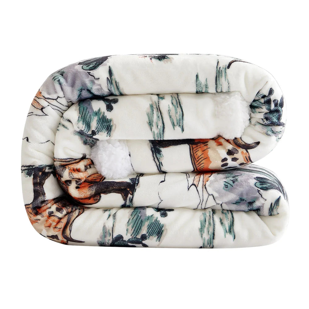 Ranch Life Sherpa Throw