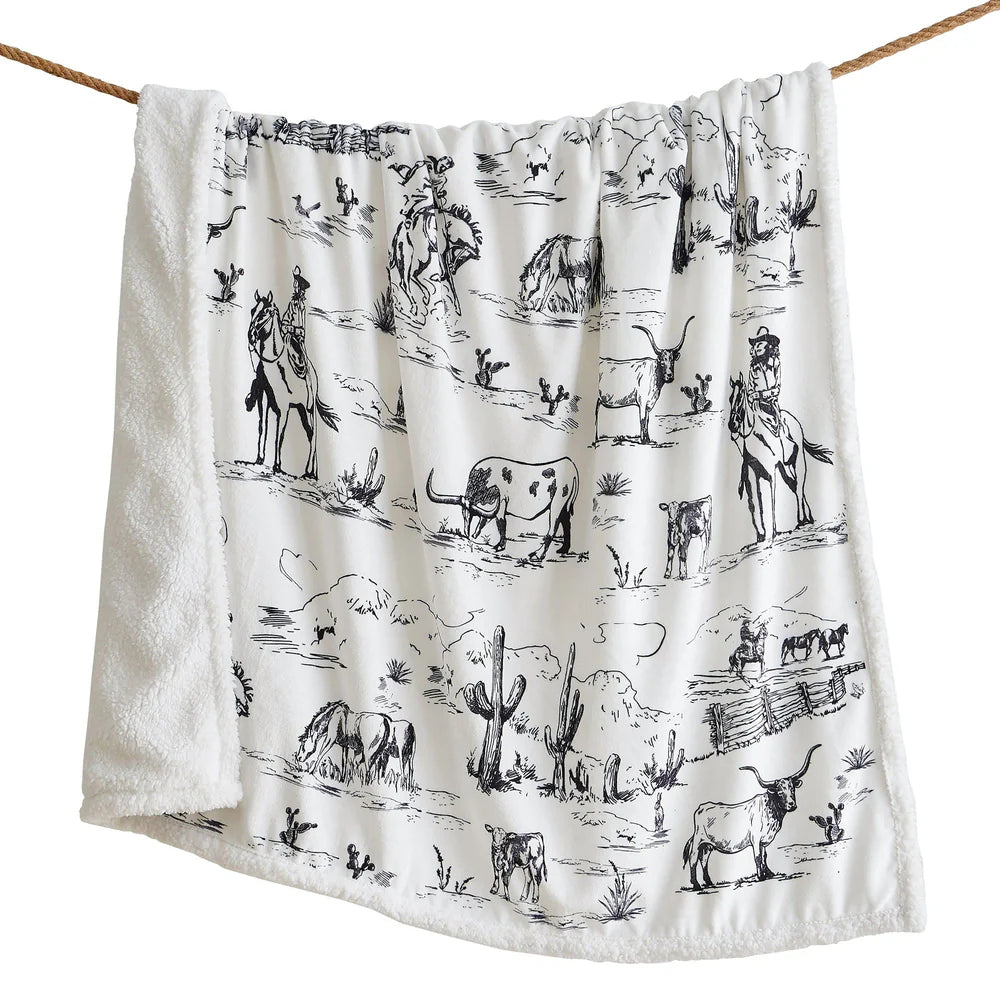 Ranch Life Sherpa Throw