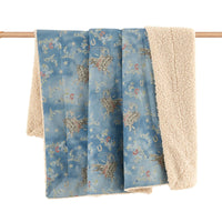 Western Denim Teddy-Backed Throw
