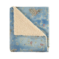 Western Denim Teddy-Backed Throw
