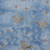 Western Denim Teddy-Backed Throw