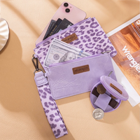 Wrangler Leopard Multi Pouch Wallet