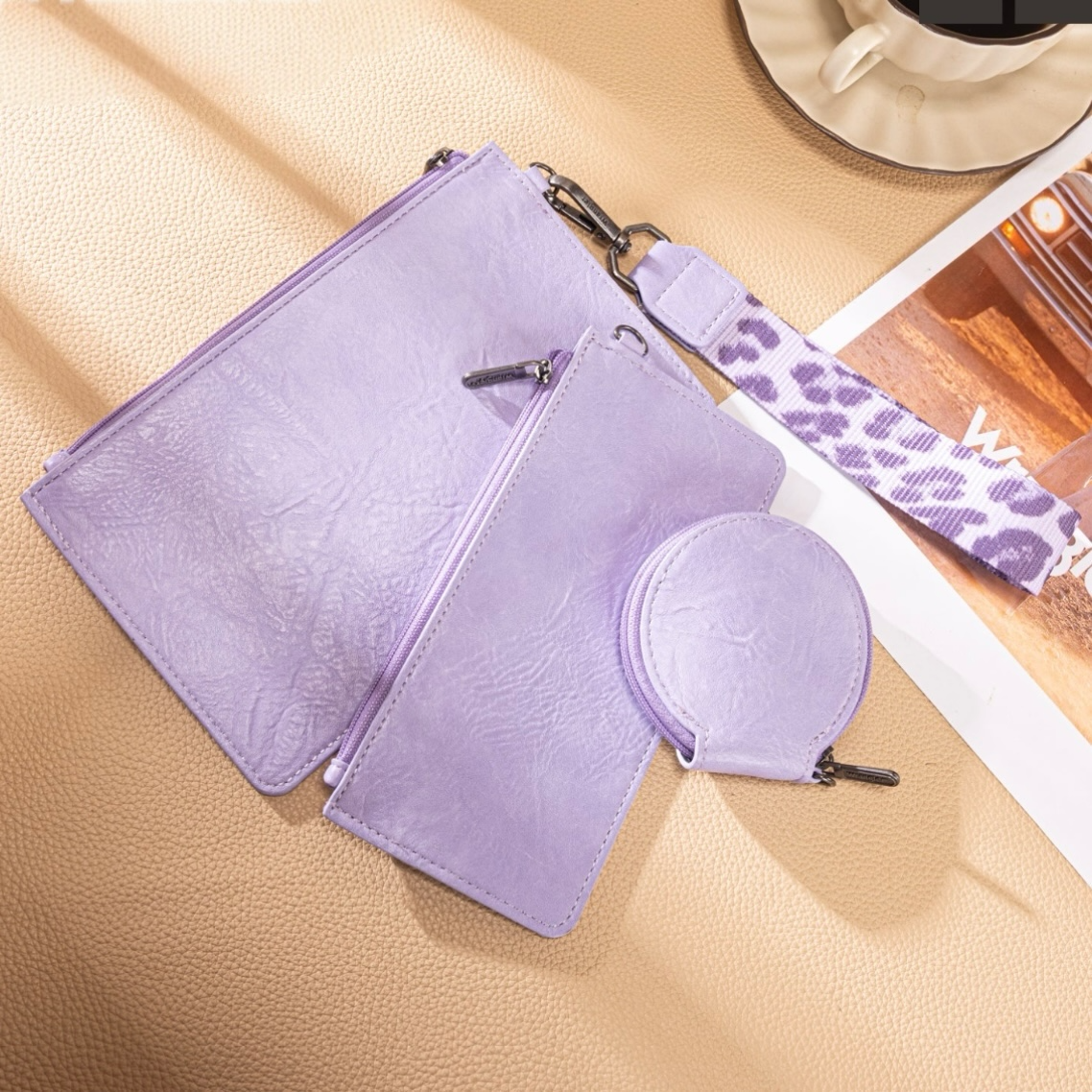 Wrangler Leopard Multi Pouch Wallet