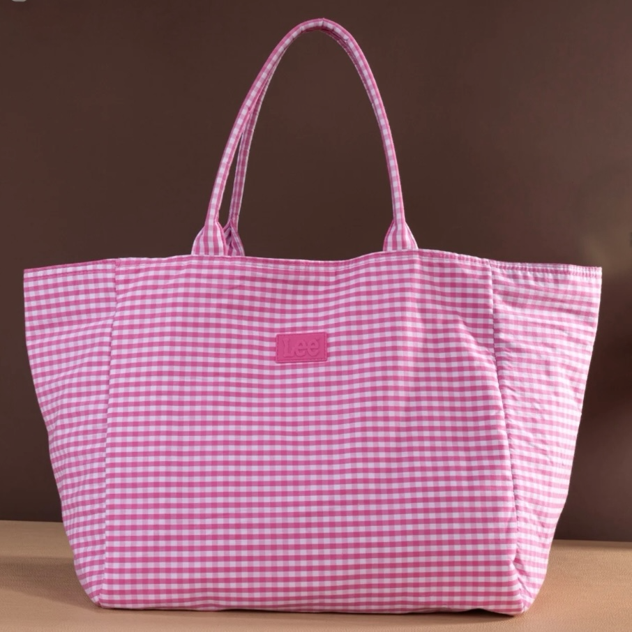 LEE Plaid Cotton Tote