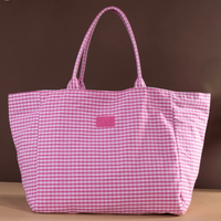 LEE Plaid Cotton Tote