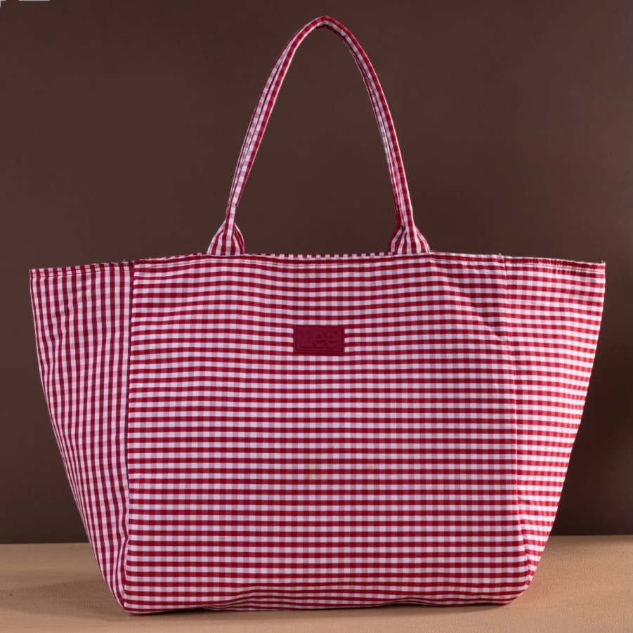 LEE Plaid Cotton Tote