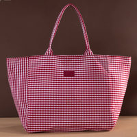 LEE Plaid Cotton Tote