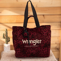 Wrangler Leopard Print Large Tote Crossbody