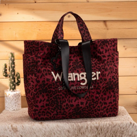 Wrangler Leopard Print Large Tote Crossbody