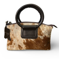 Cowhide Loop Handle Purse