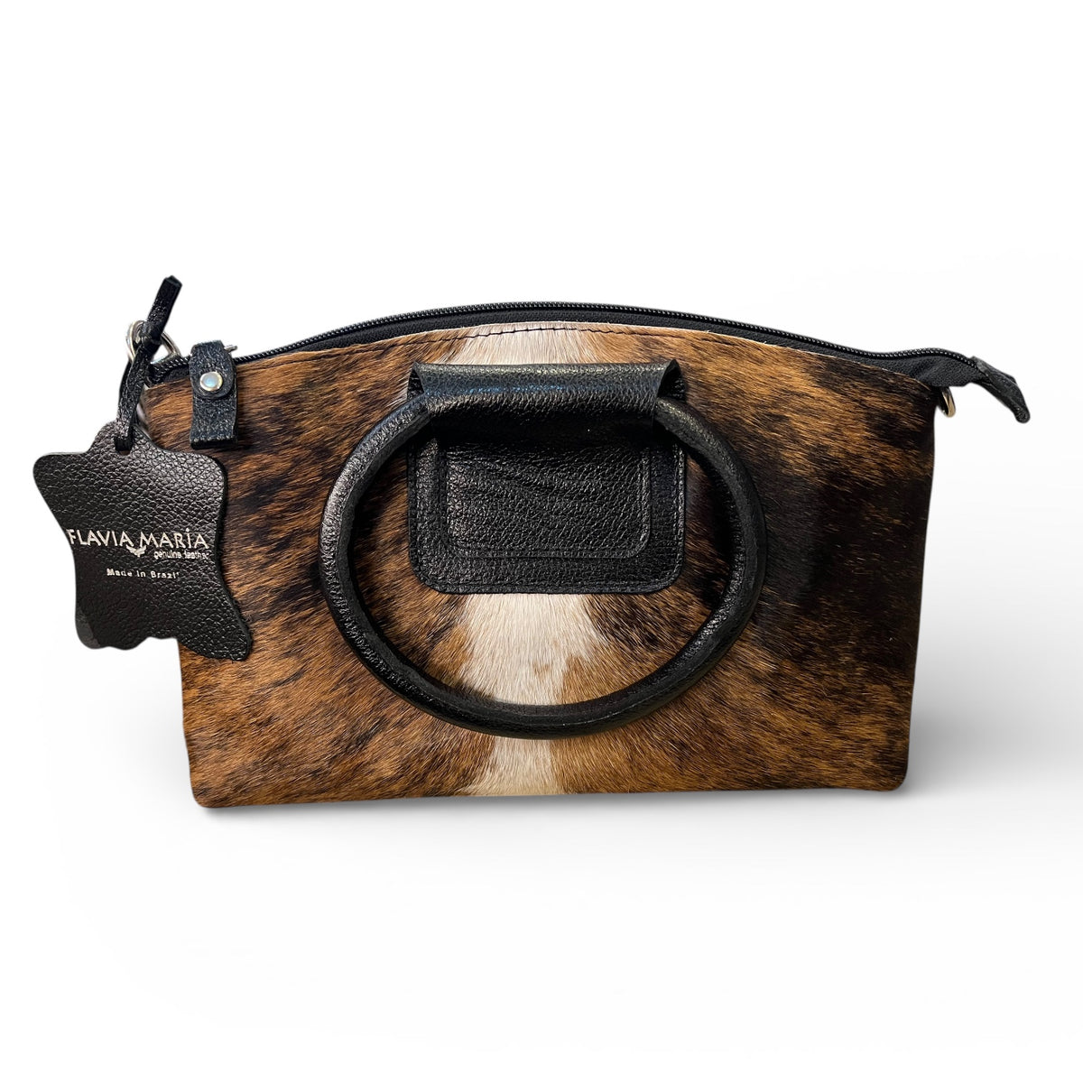 Cowhide Loop Handle Purse