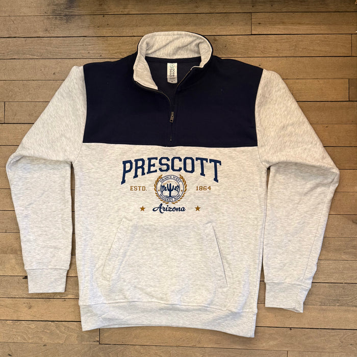 Prescott 90s Three Quarter Zip Sweatshirt