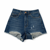 Daisy Dark Wash Kimes Jean Shorts