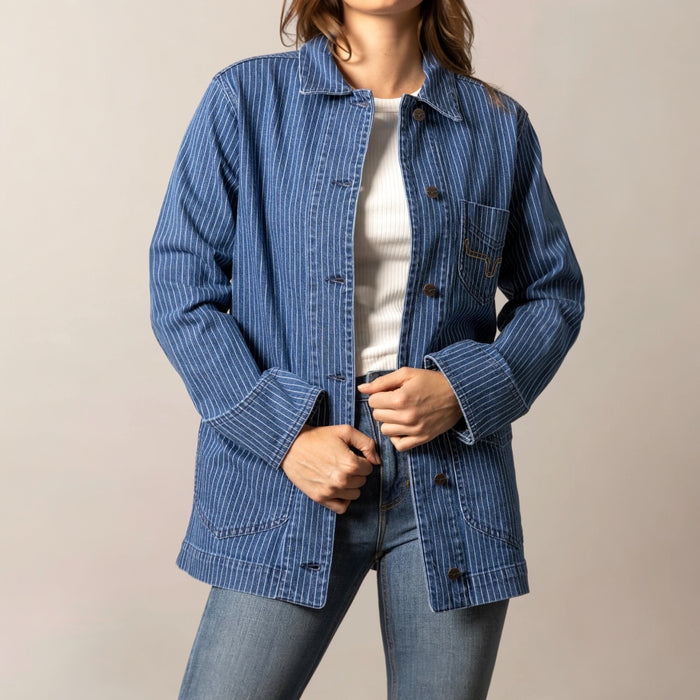 Women’s Kimes Striped Harlow Denim Jacket