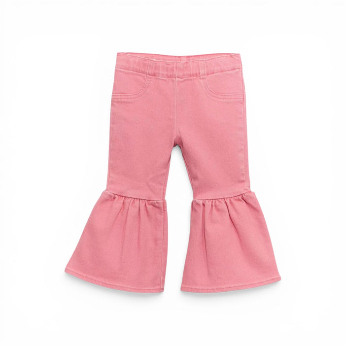 Girls Wrangler Ruffle Leg Flare Jeans