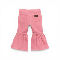 Girls Wrangler Ruffle Leg Flare Jeans
