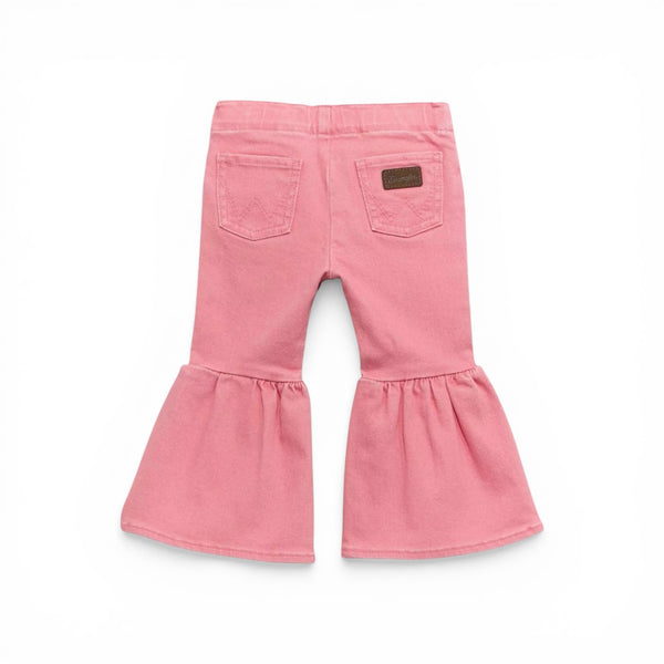 Girls Wrangler Ruffle Leg Flare Jeans