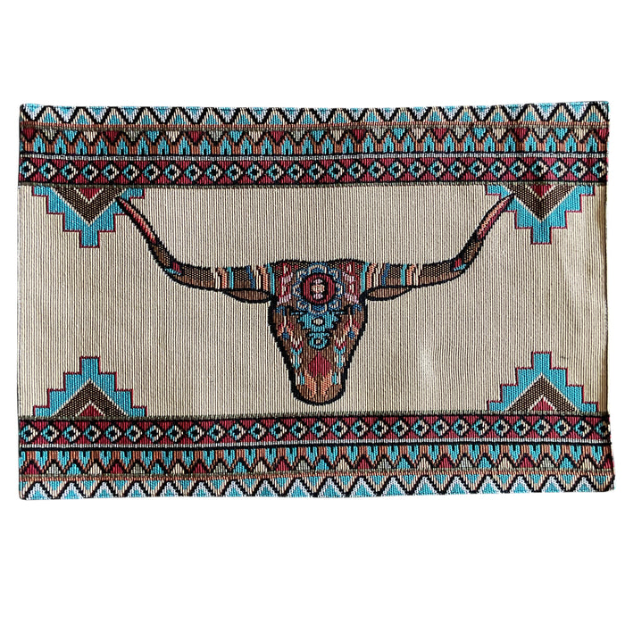 Painted Horns Jacquard Placemat