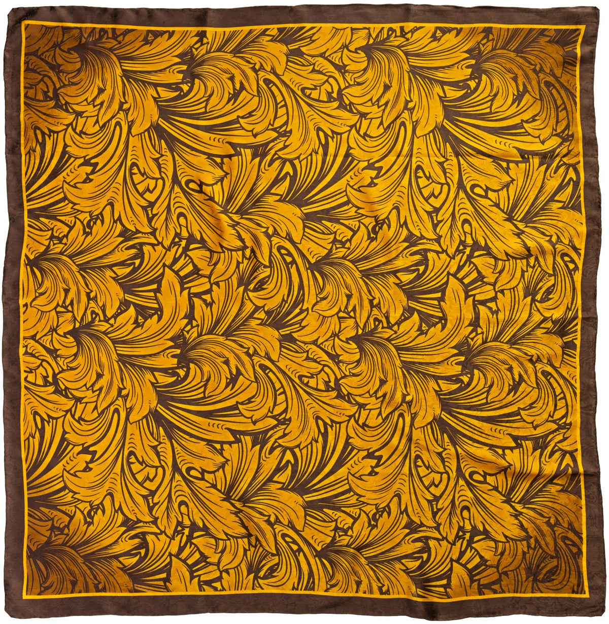Paisley Goldenrod Silk Scarf
