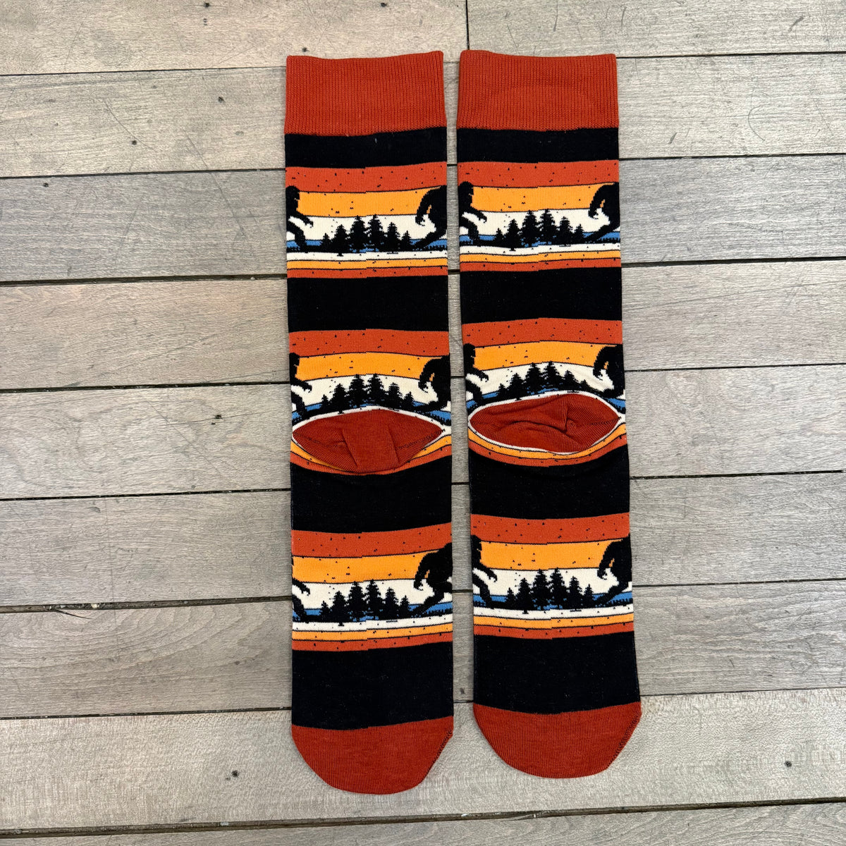 Sunset Sasquatch Comfy Knit Socks